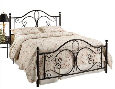 MILWAUKEE METAL BED SET - FULL - RAILS NOT INCLUDED