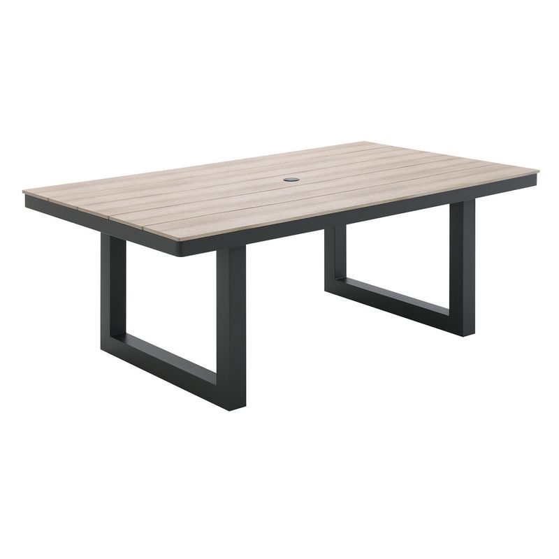 COSTA DINING TABLE - BLACK AND TAN