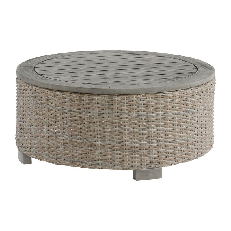 OLLIE ROUND COFFEE TABLE - TAN