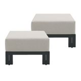 COSTA OTTOMAN - BLACK AND SOLUCTION BEIGE (2 PER CARTON)