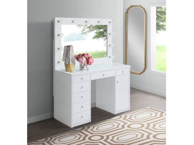 AMIA COMPLETE VANITY WITH LIGHTBULBS