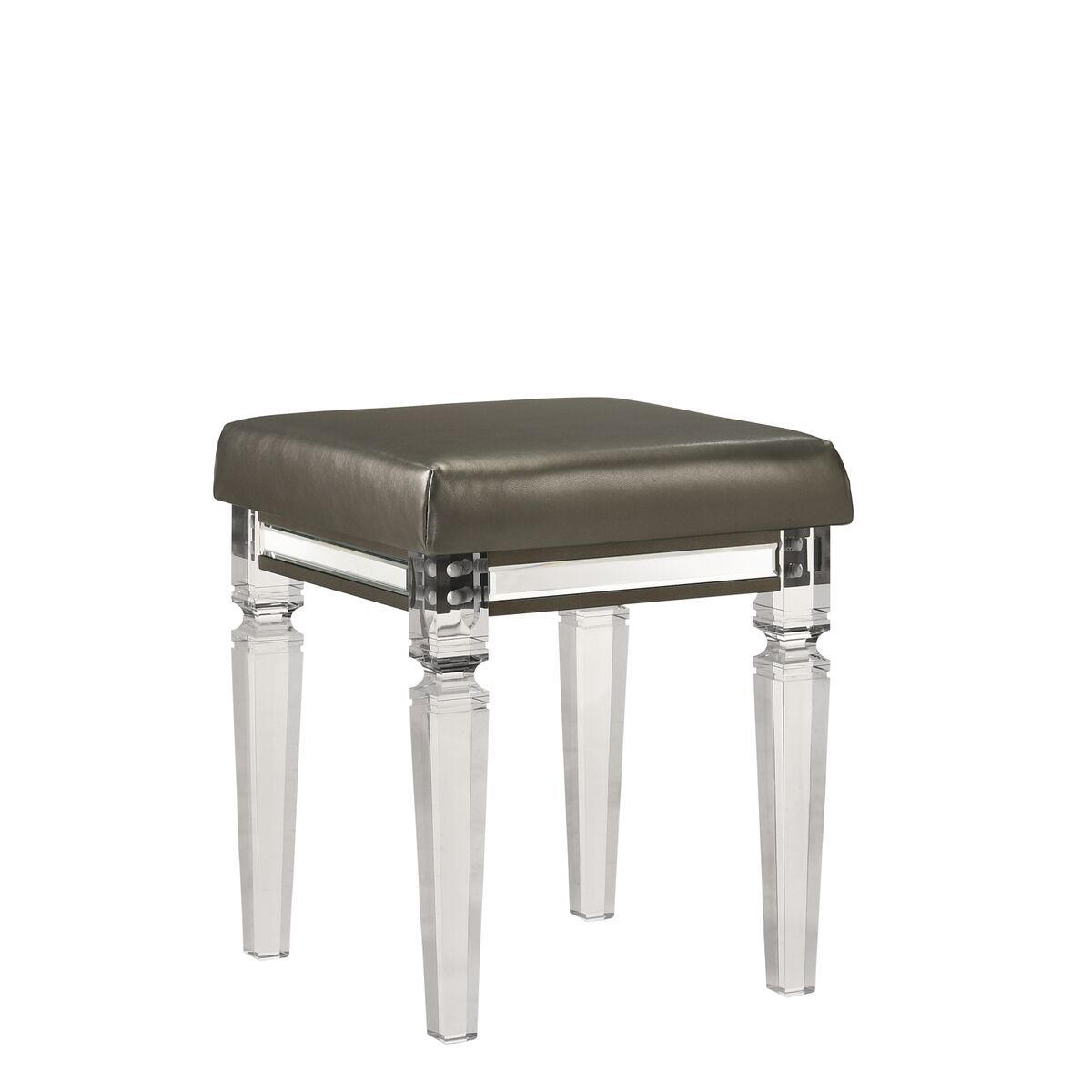 TWENTY NINE VANITY STOOL W/ACRYLIC LEG - COPPER