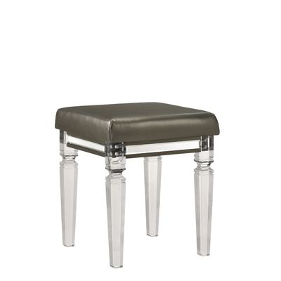 TWENTY NINE VANITY STOOL W/ACRYLIC LEG - COPPER