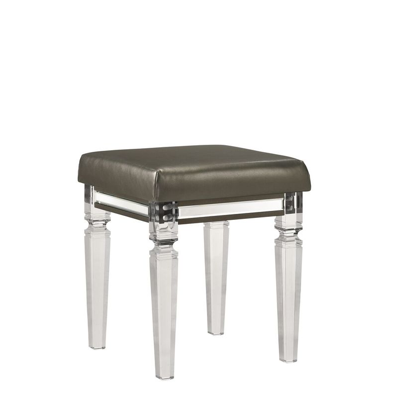 TWENTY NINE VANITY STOOL W/ACRYLIC LEG - COPPER