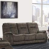 COOPER TRIPLE RECLINING SOFA - SHADOW BROWN