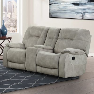 COOPER RECLINING CONSOLE LOVESEAT - SHADOW NATURAL
