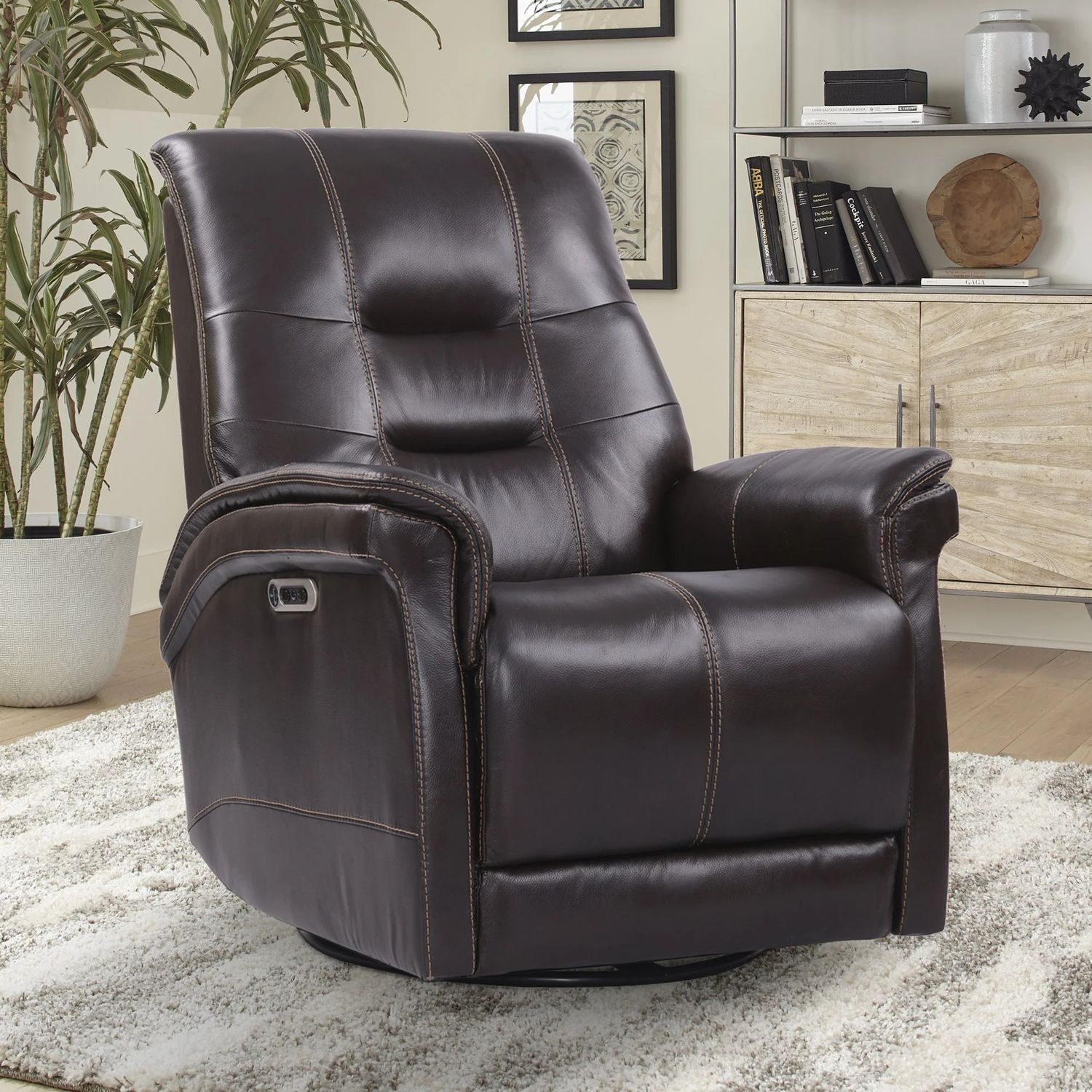CARNEGIE POWER RECLINER - VERONA COFFEE