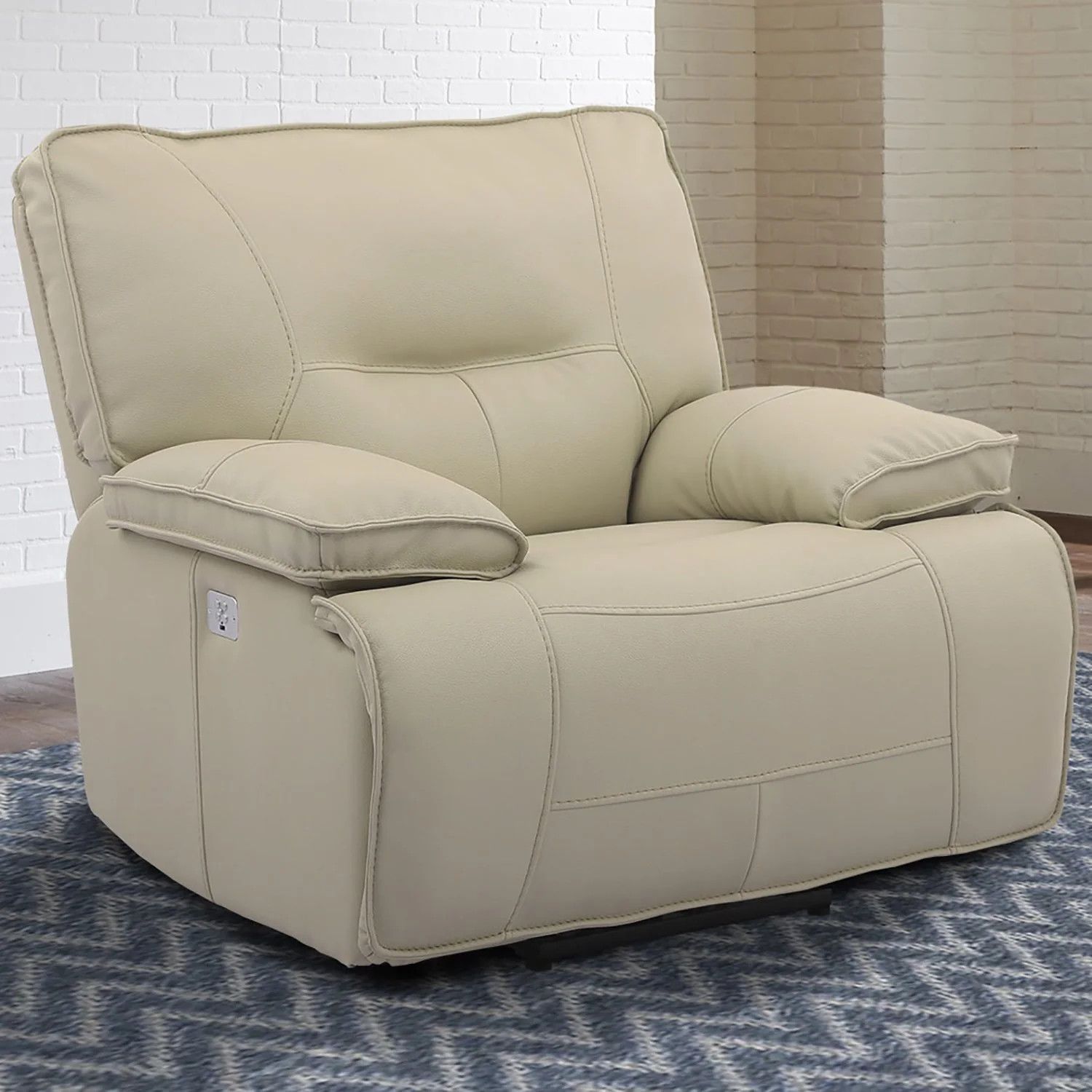 SPARTACUS POWER/POWER RECLINER W/ USB - OYSTER