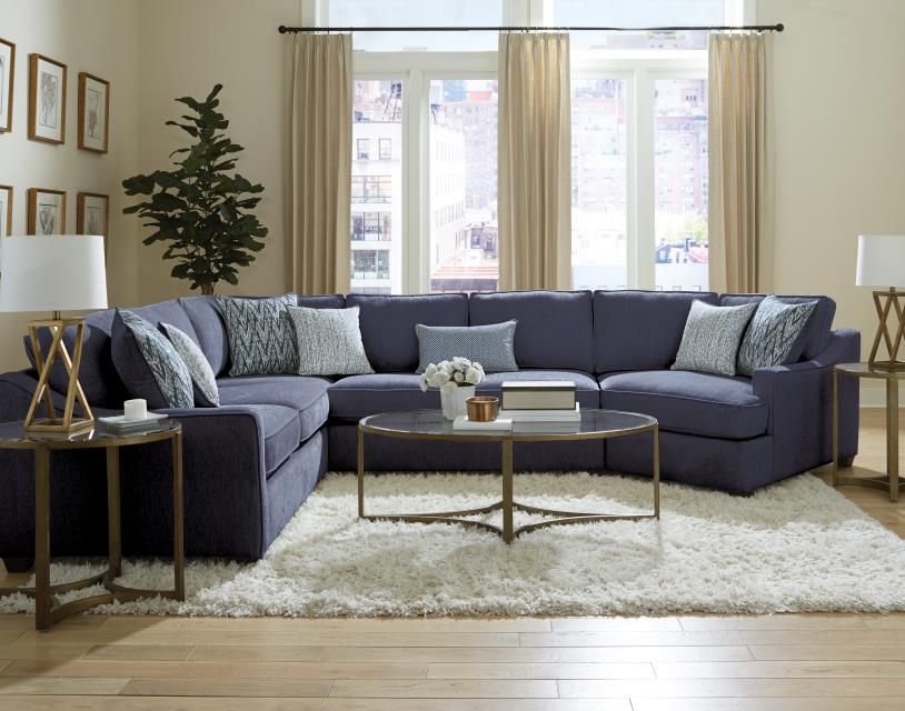 DAKOTA NAVY 3PC SECTIONAL
