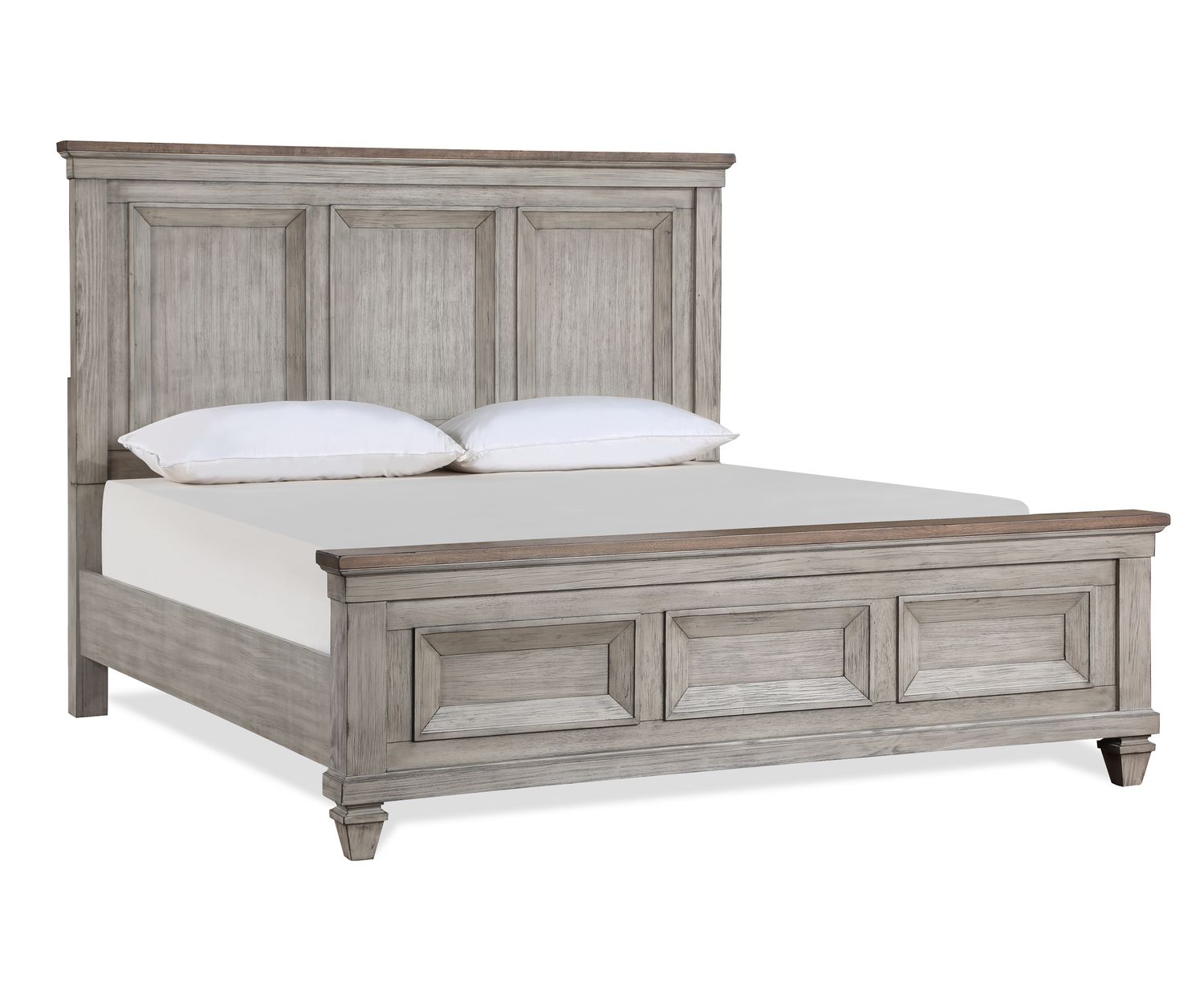 MARIANA QUEEN BED -VINTAGE CREME