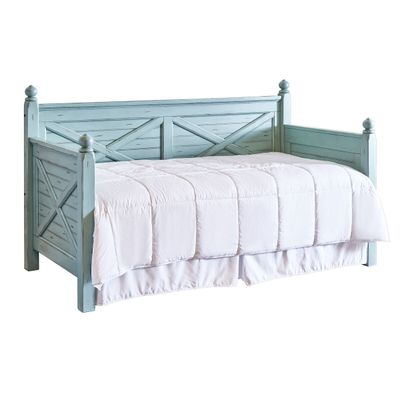 WOODHAVEN TWIN DAYBED IN DISTRESSED BLUE