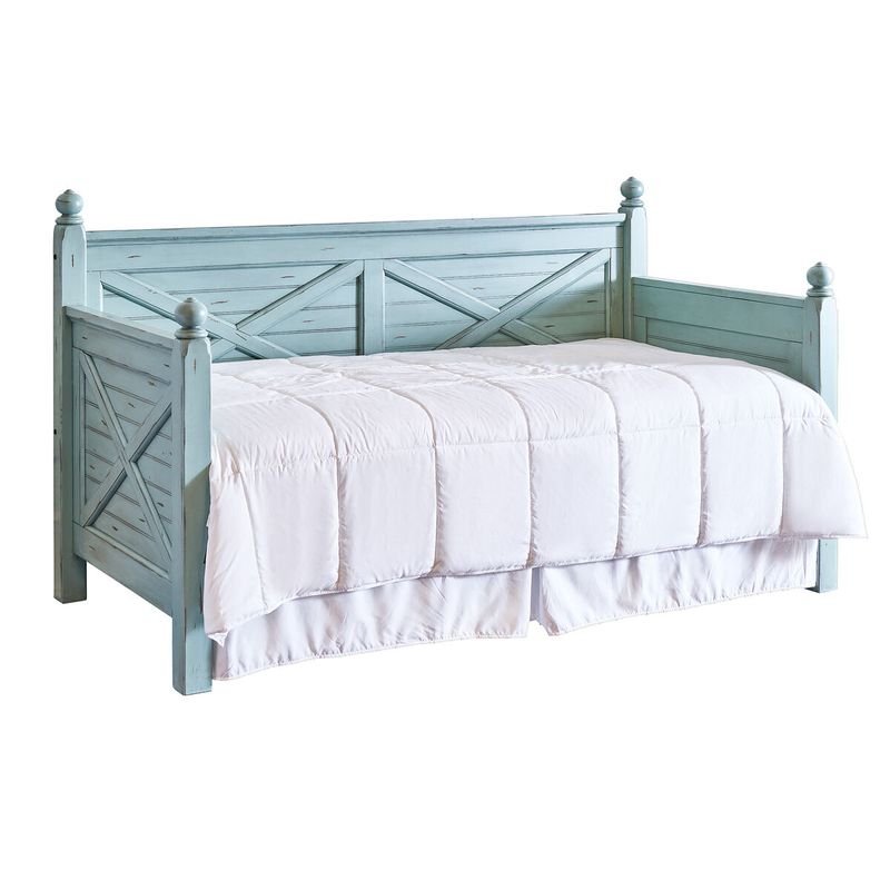 WOODHAVEN TWIN DAYBED IN DISTRESSED BLUE
