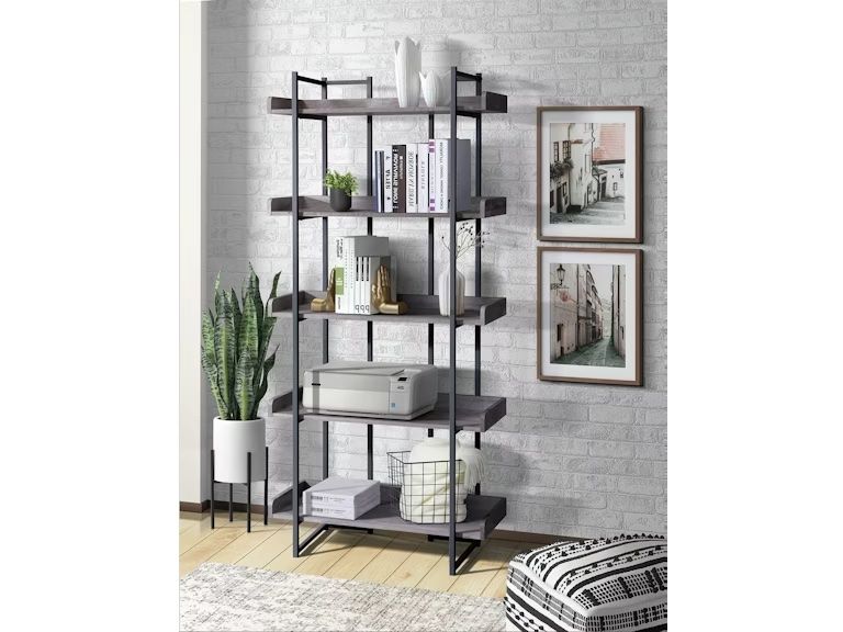 PRESTON BOOKSHELF - GREY