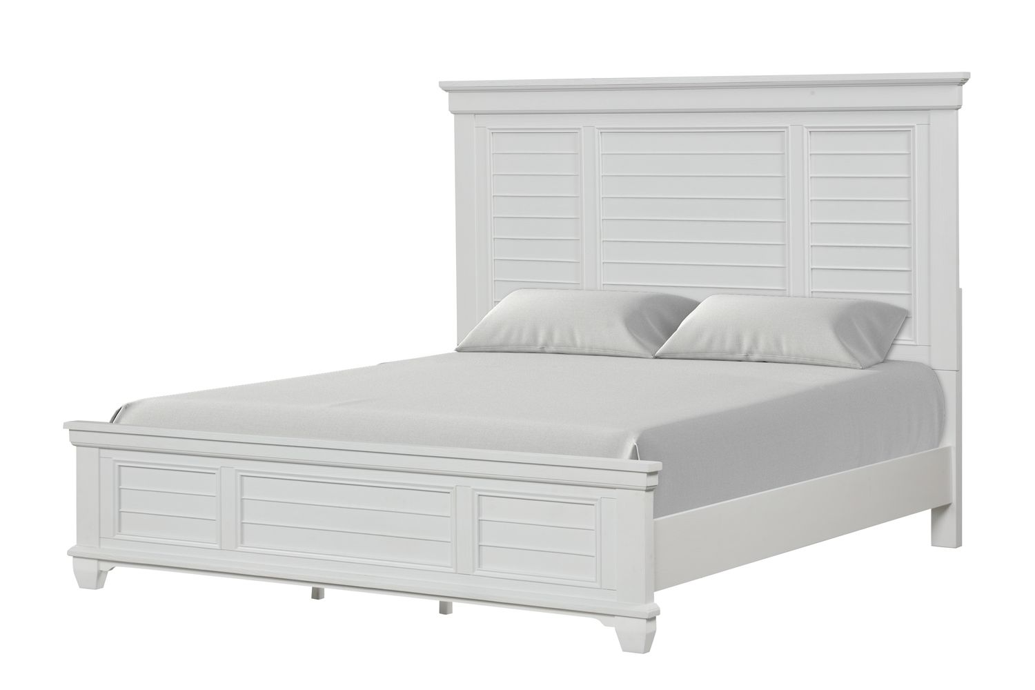 JAMESTOWN QUEEN BED - WHITE