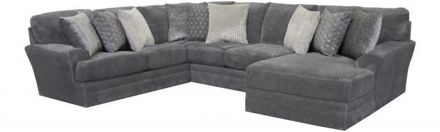 MAMMOTH 3PC ARMLESS LOVESEAT SECTIONAL - SMOKE