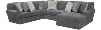 MAMMOTH 3PC ARMLESS LOVESEAT SECTIONAL - SMOKE