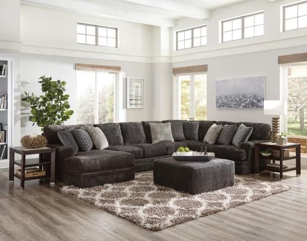 MAMMOTH 3PC LSF CHAISE ARMLESS SOFA SECTIONAL - SMOKE