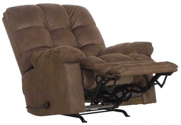 MACHADO BIG MAN CHAISE ROCKER RECLINER - CHOCOLATE