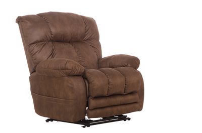 DAWKINS BIG MAN POWER LAY-FLAT RECLINER - CHOCOLATE