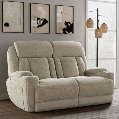 DALTON POWER LOVESEAT - LUCKY  FAWN