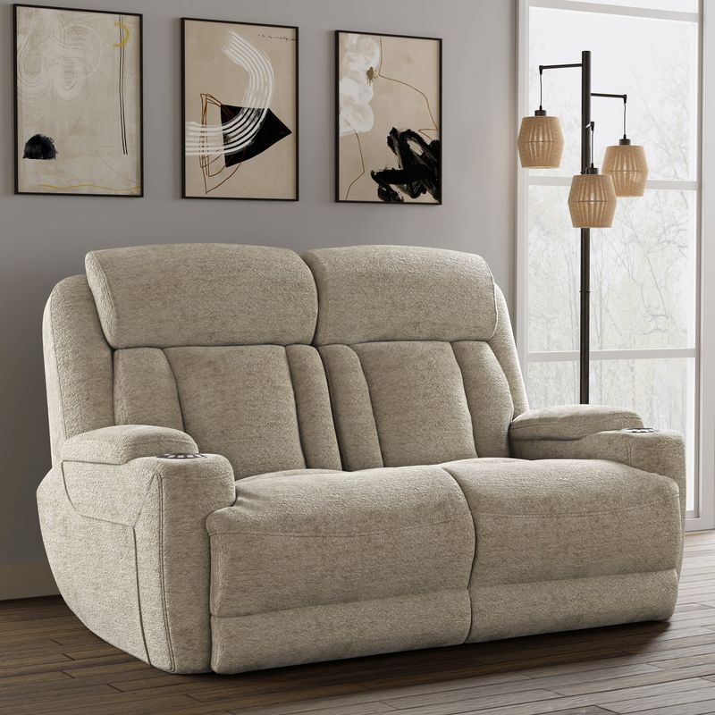 DALTON POWER LOVESEAT - LUCKY  FAWN