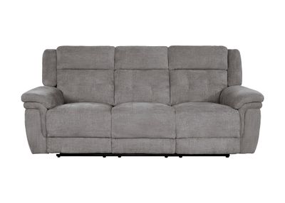 RICHLAND Power Sofa with Power Headrests - BRISTOL GREY