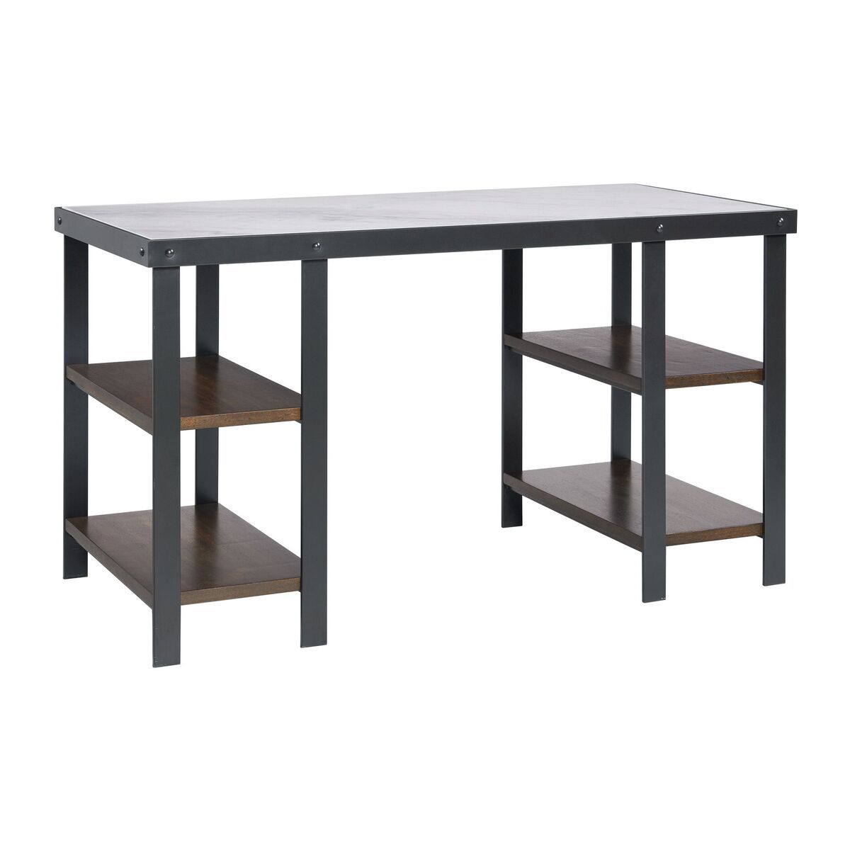 JOLENE DESK W/ WHITE MARBLE PAPER TOP
