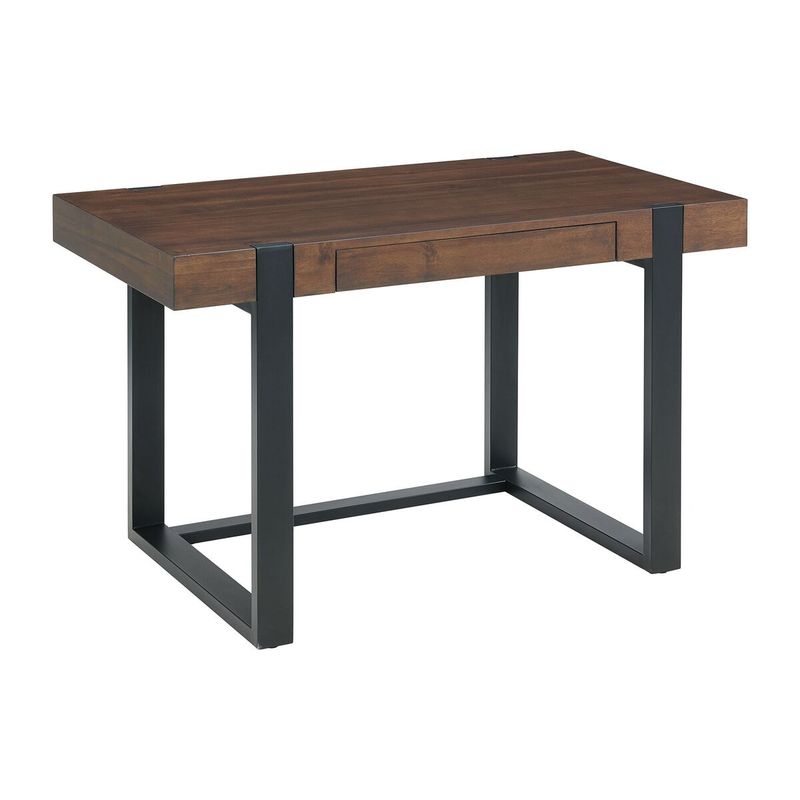 MOLY DESK W/ BLACK METAL BASE IN CHERRY