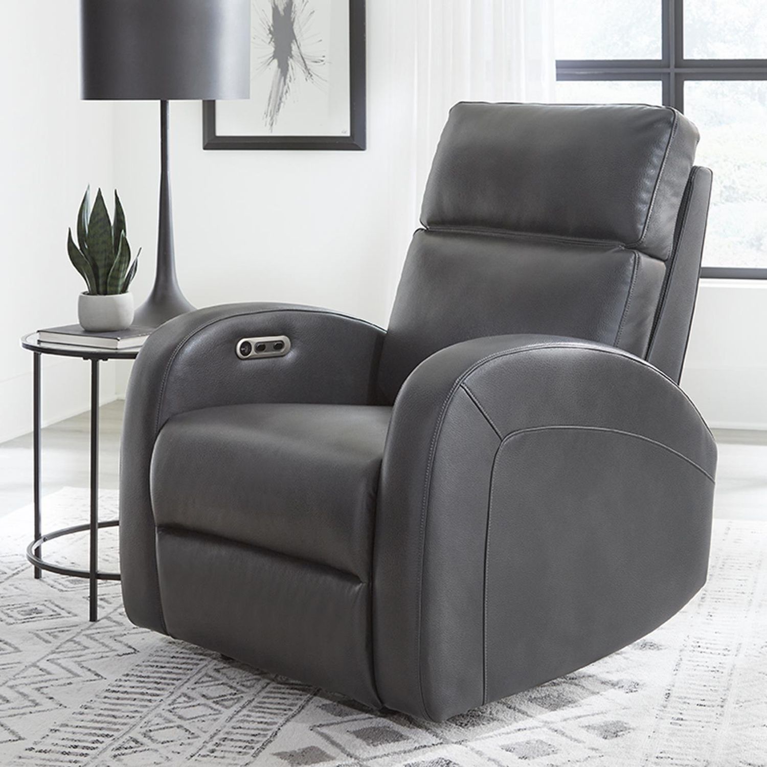 DEVIN POWER RECLINER - PEBBLE GREY
