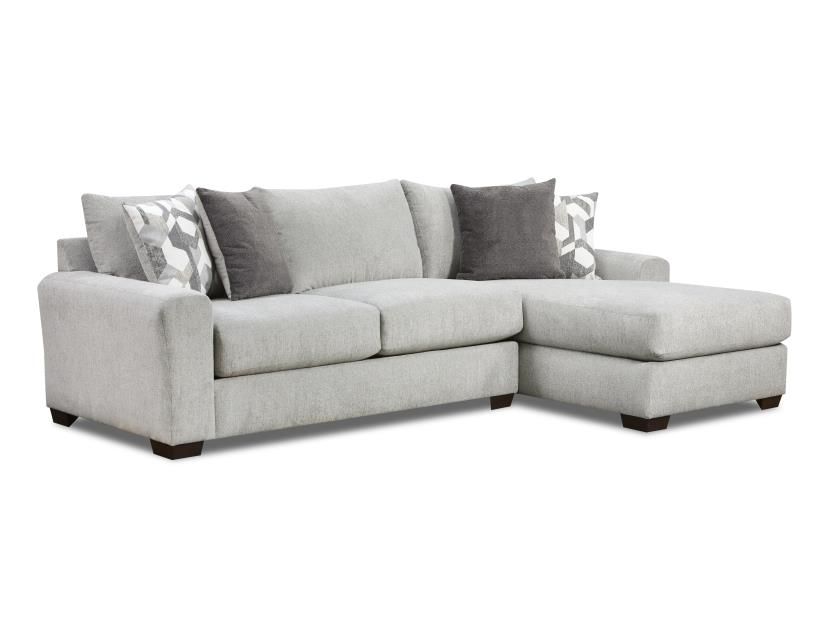 APOLLO GREY 2 PC SOFA CHAISE SECTIONAL