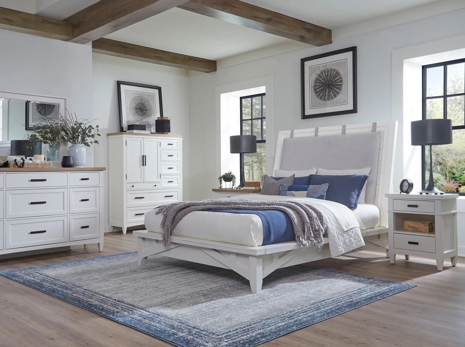 AMERICANA MODERN QUEEN 5/0 PLATFORM BED