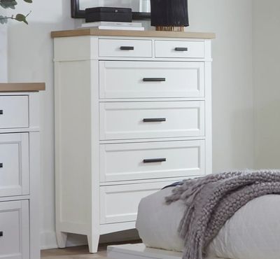 AMERICANA MODERN CHEST - WHITE