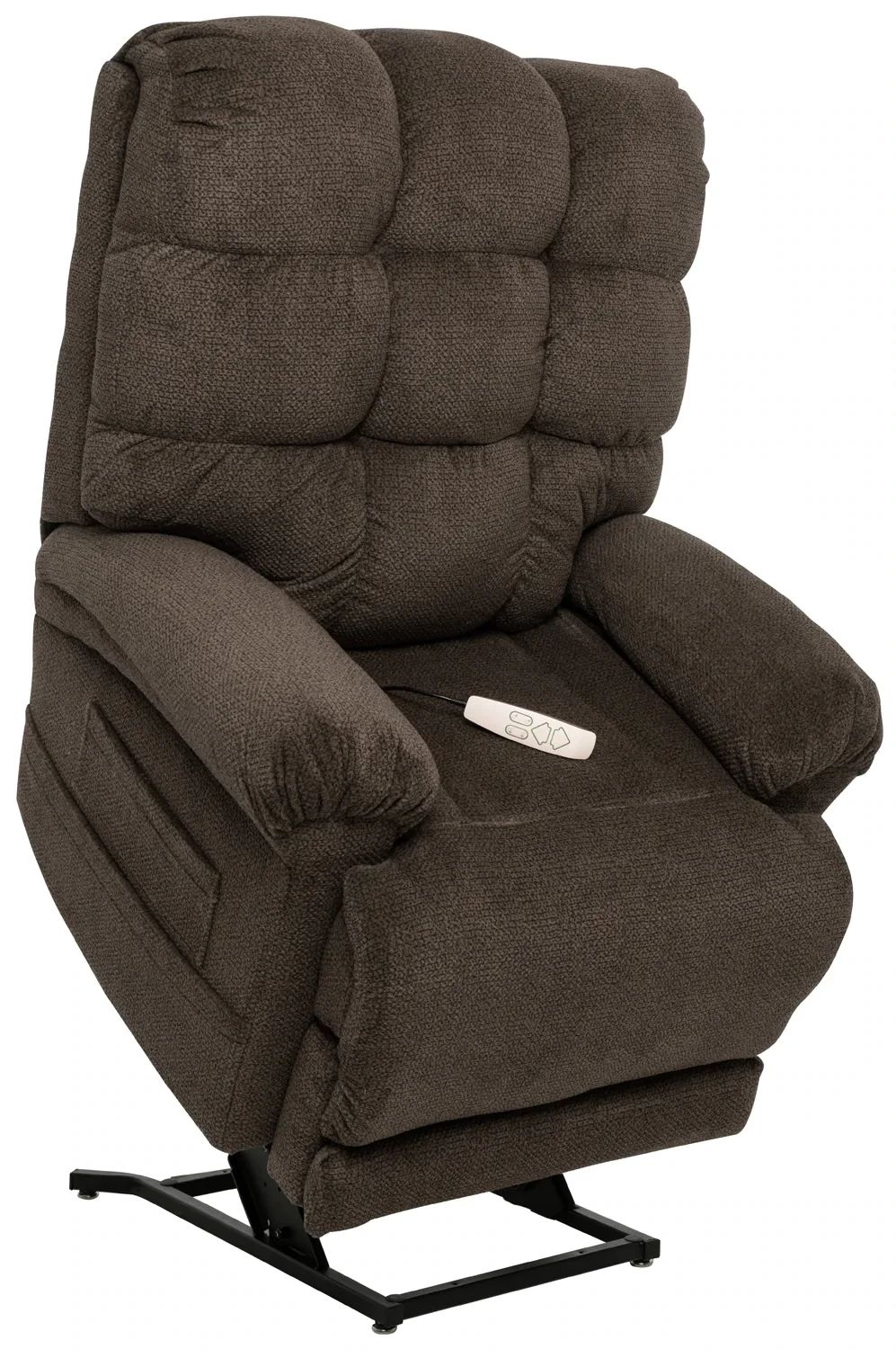 ANGUS INFINITE RECLINE LIFT CHAIR W/ ADJUSTABLE HEADREST - CHOCOLATE