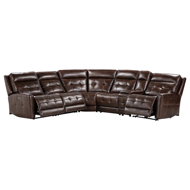 CANTERBURY - ACORN 6PC ZERO GRAVITY MODULAR POWER RECLINING SECTIONAL