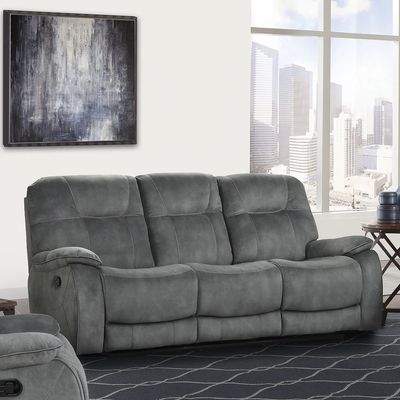COOPER TRIPLE RECLINING SOFA - SHADOW GREY