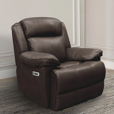 ECLIPSE POWER RECLINER - FLORENCE BROWN LEATHER