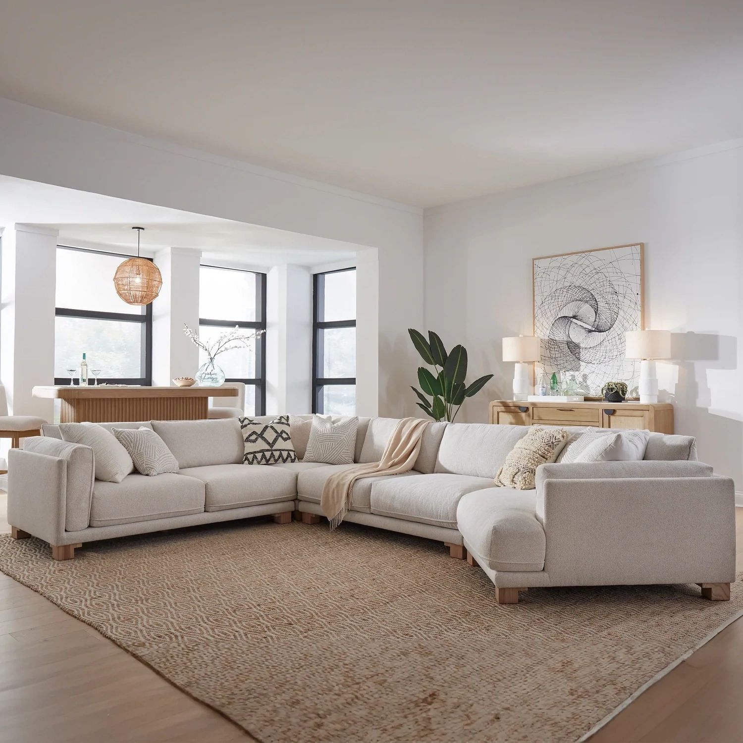 ESCAPE 4PC SECTIONAL - MIRAGE MIST