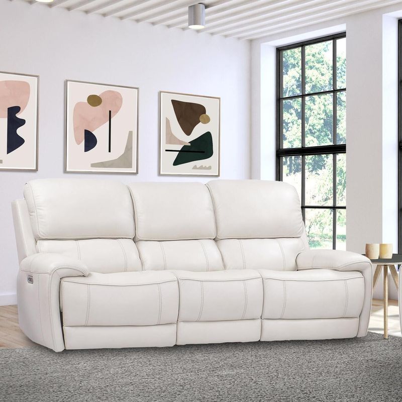 EMPIRE - VERONA IVORY POWER SOFA (DISC)