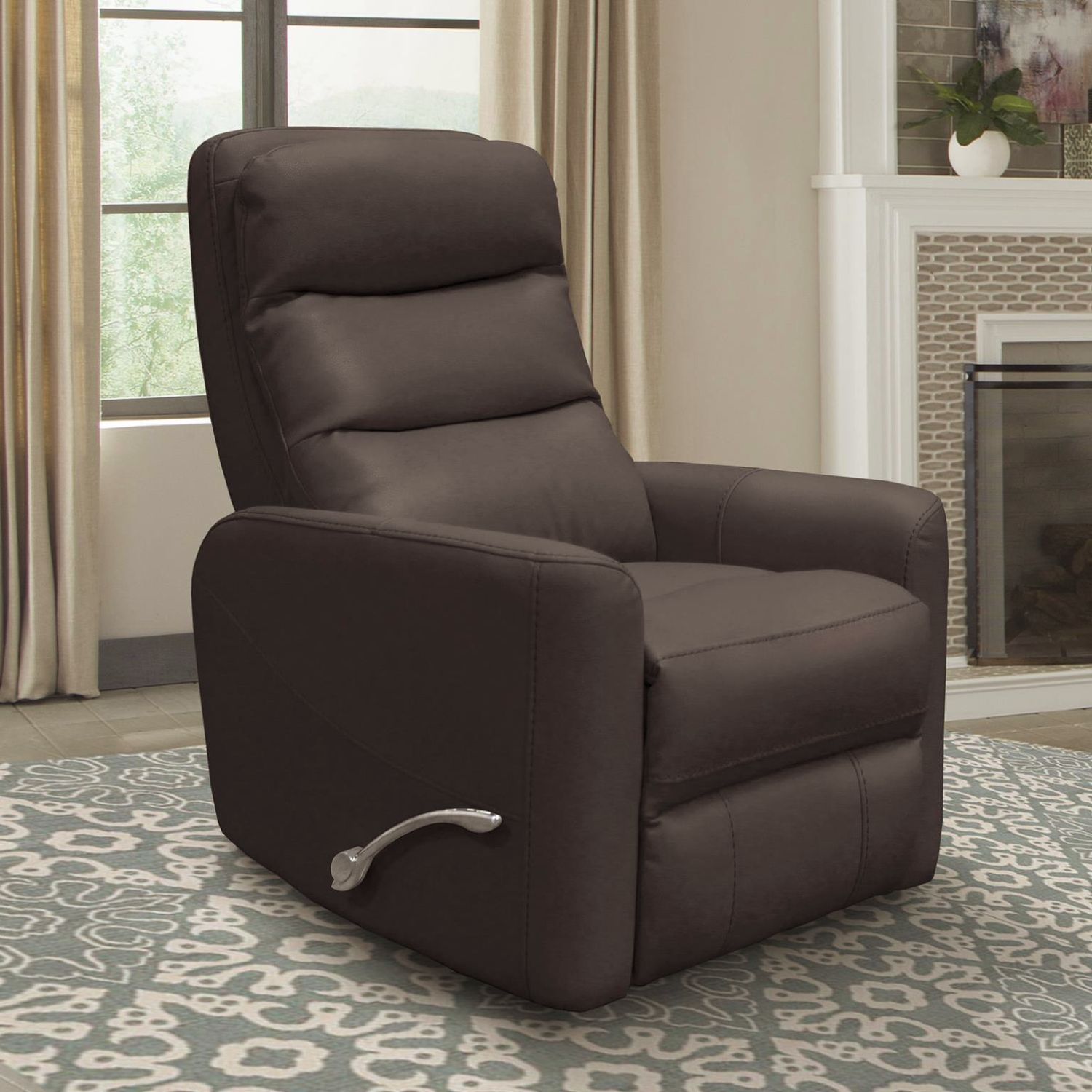 HERCULES- CHOCOLATE GLIDER SWIVEL REC W/ ARTICULATING HDR