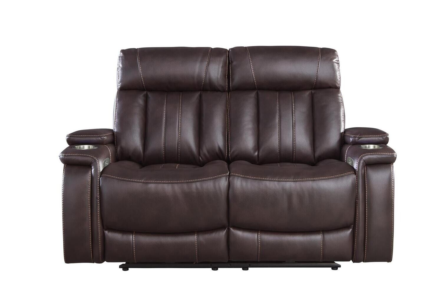 ROYCE POWER LOVESEAT - FANTOM BROWN