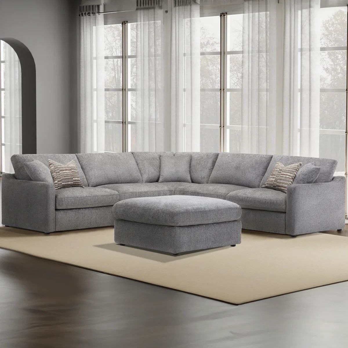 SURRENDER 5PC SECTIONAL - BURMESE NATURE
