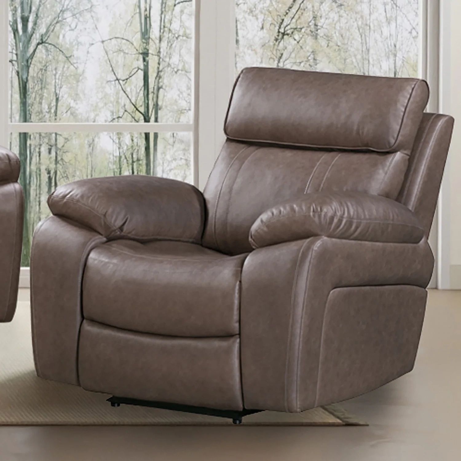 THEON GLIDER RECLINER - STOKES TOFFEE