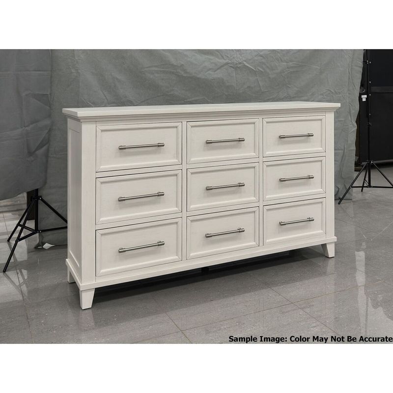 CANTERBURY 9-DRAWER DRESSER IN IVORY