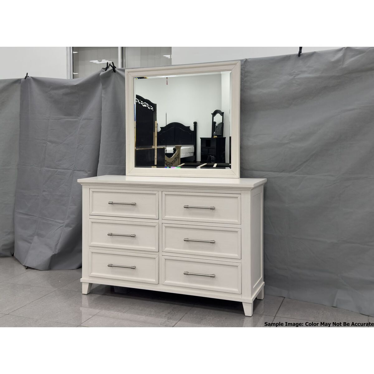 CANTERBURY MIRROR IN IVORY