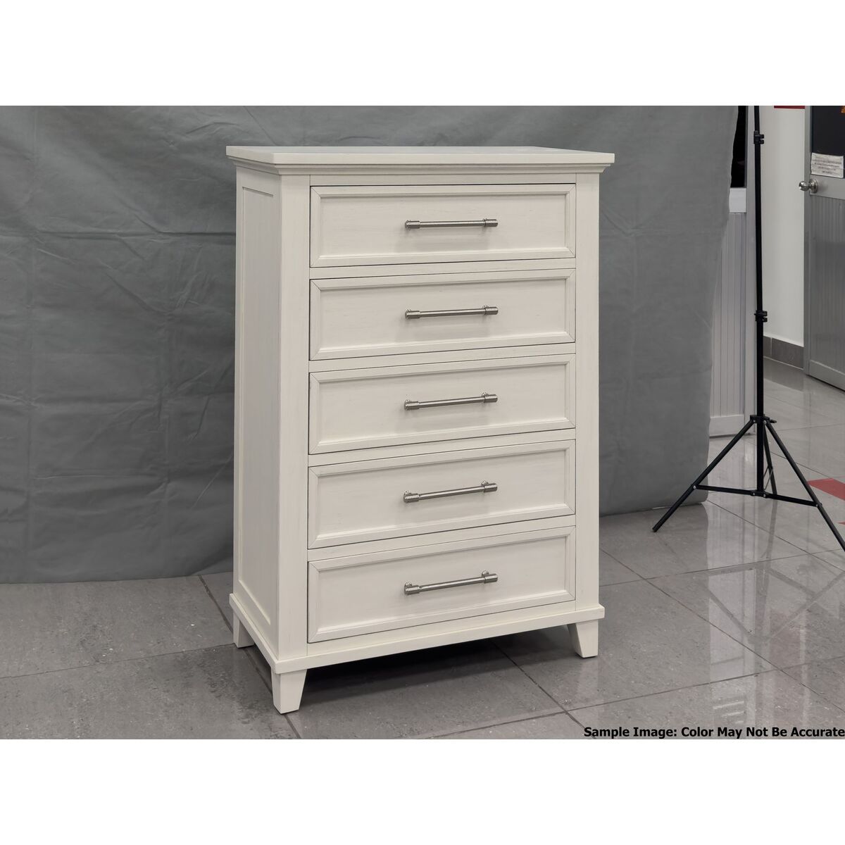 CANTERBURY 5-DRAWER CHEST IN IVORY