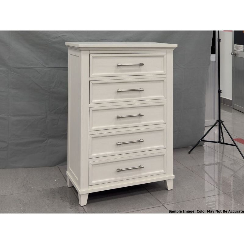 CANTERBURY 5-DRAWER CHEST IN IVORY