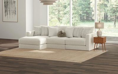 RITZY 3PC SOFA CHAISE - BONE