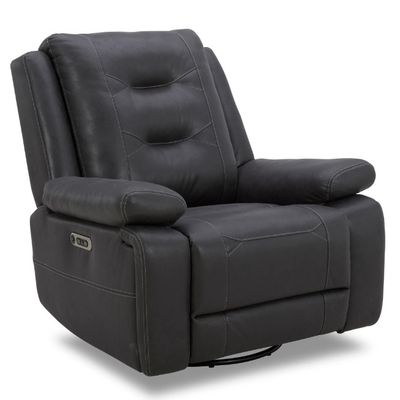 CALDWELL POWER SWIVEL GLIDER RECLINER - TAHOE CHARCOAL