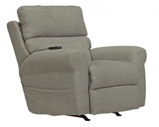 UNITY POWER HEADREST POWER ROCKER RECL W/CR3 HEAT/MASSAGE - TWILIGHT
