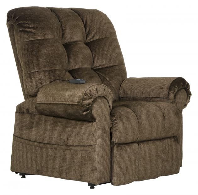 OMNI POWR LIFT CHAISE RECLINER FULL LAY-OUT - TRUFFLE